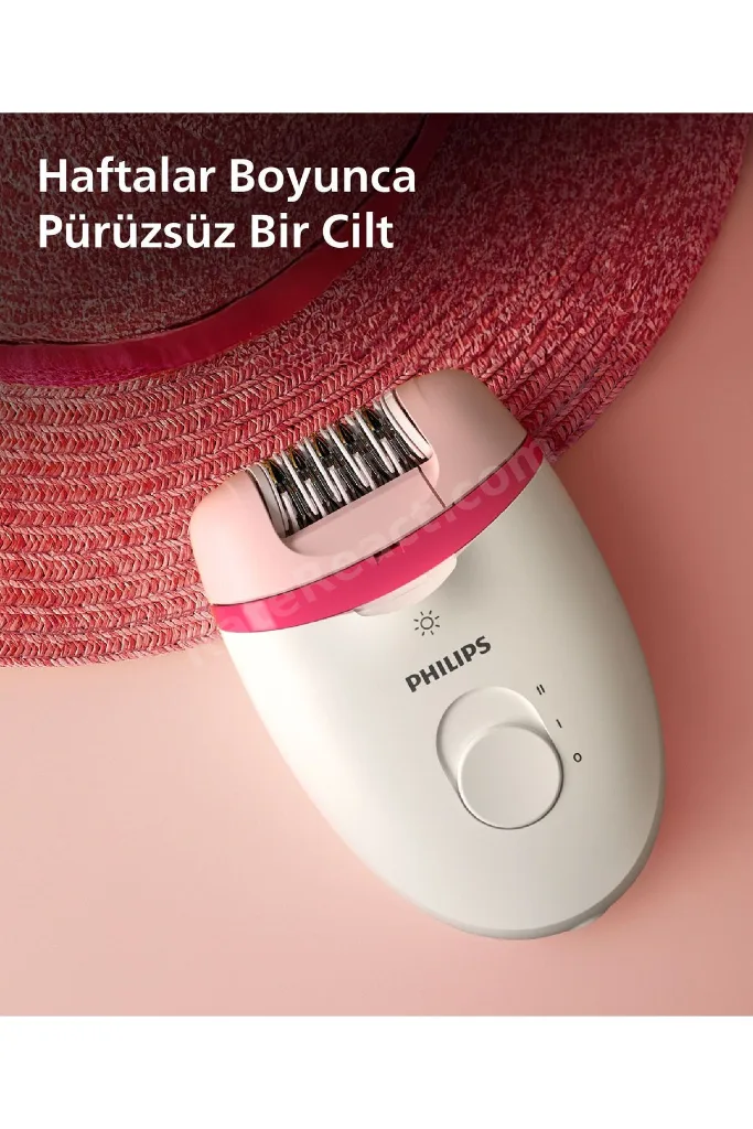 BRE255/05 Kablolu Epilatör,Bacak İçin Kullanım,Işık Özellikli,3 Ek Parçalı,2 Hız Ayarı