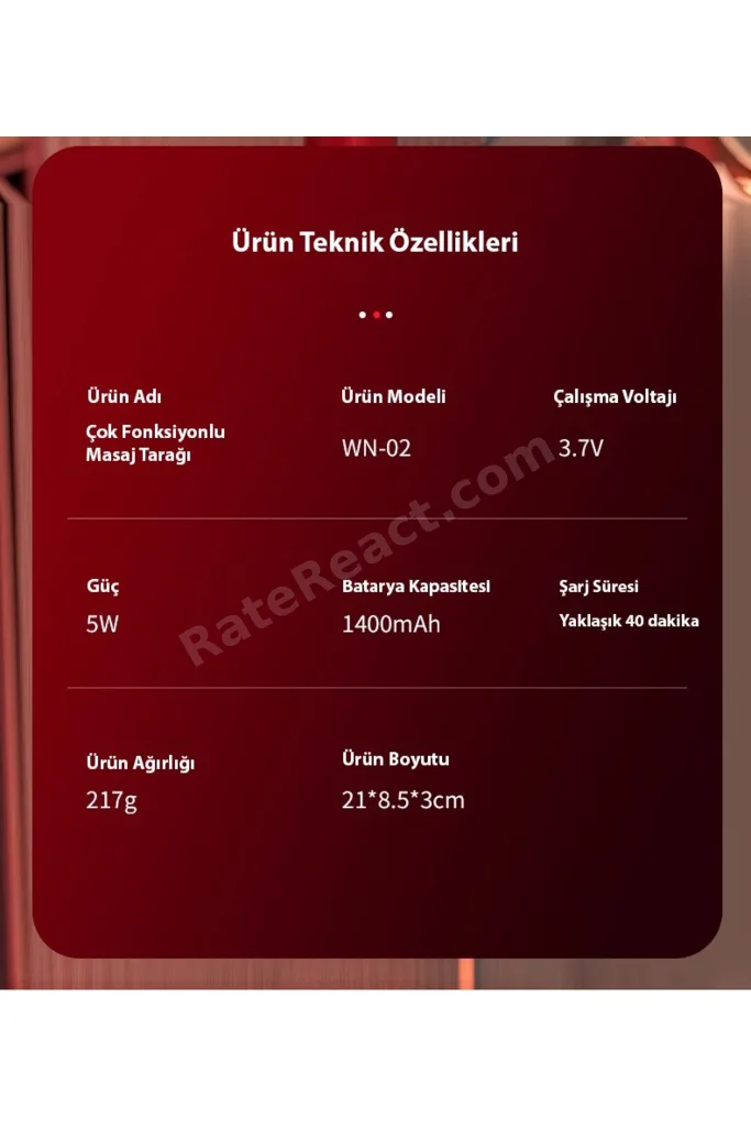 Hairglow Şarjlı Saç Bakım Ve Masaj Tarağı - Bakım Yağı Hazneli