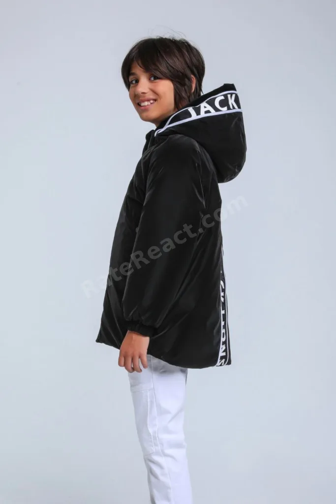 8-14 Yaş Jack Luxery Erkek Çocuk Mont-Siyah