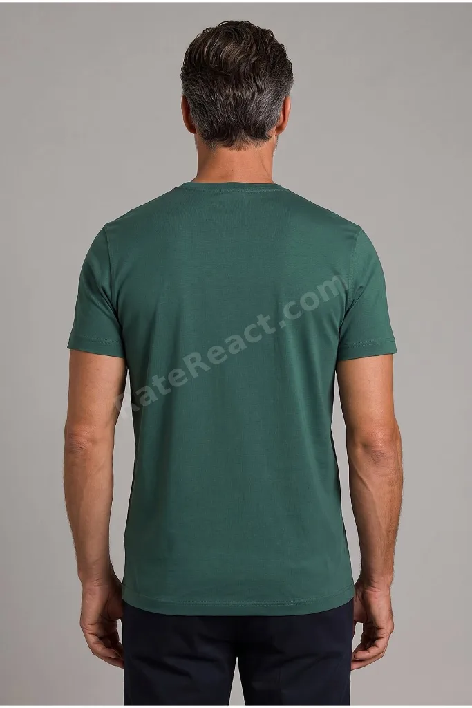 Yeşil Bisiklet Yaka T-shirt