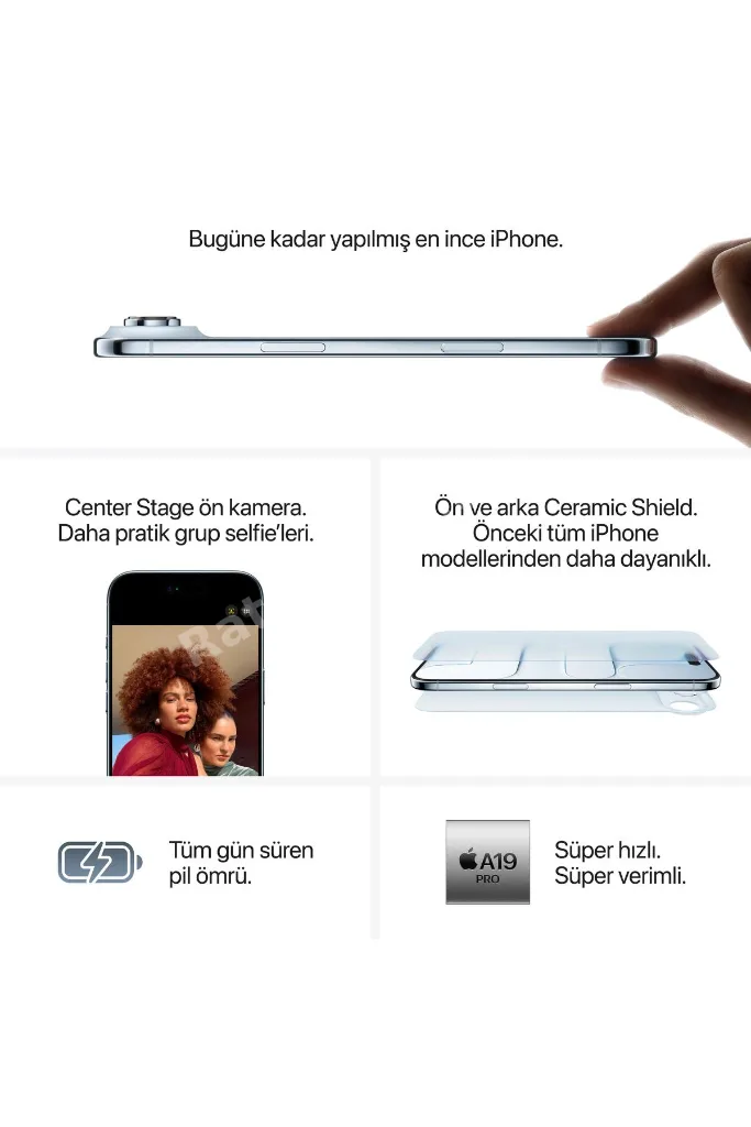 iPhone Air 256GB Uçuk Altın Rengi