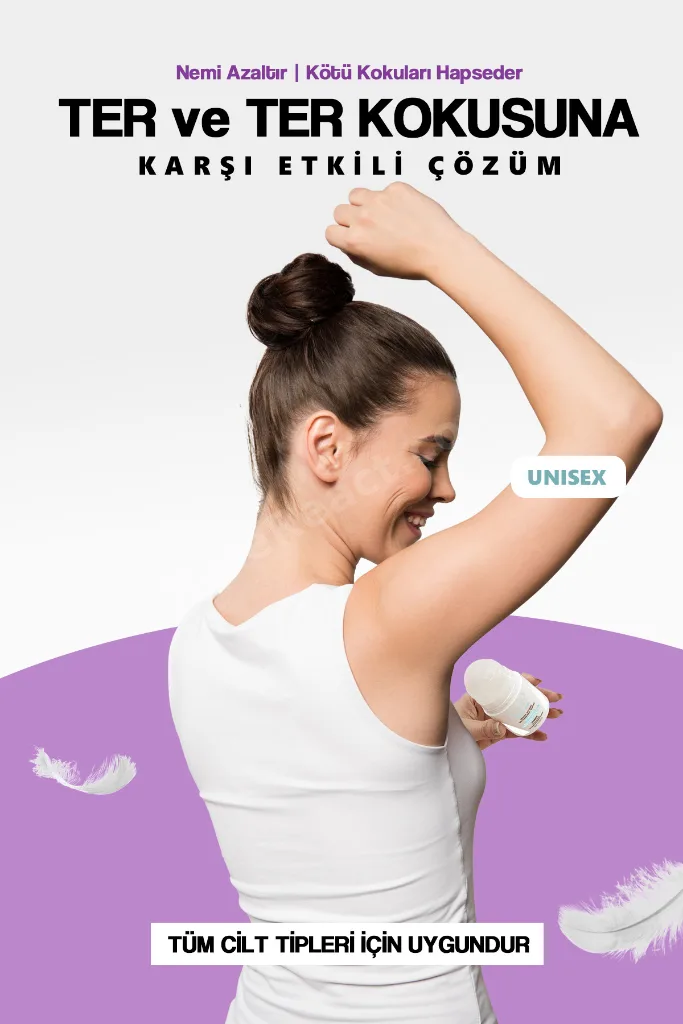 Koltuk Altı, El, Ayak Terleme Antiperspirant Beyazlatıcı Etkili Unisex Roll-on 50 ml