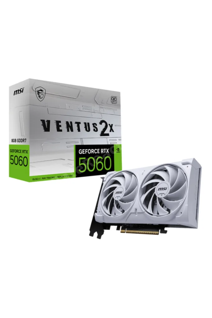 GeForce RTX 5060 8G Ventus 2X OC White GDDR7 128Bit DX12 Gaming (Oyuncu) Ekran Kartı