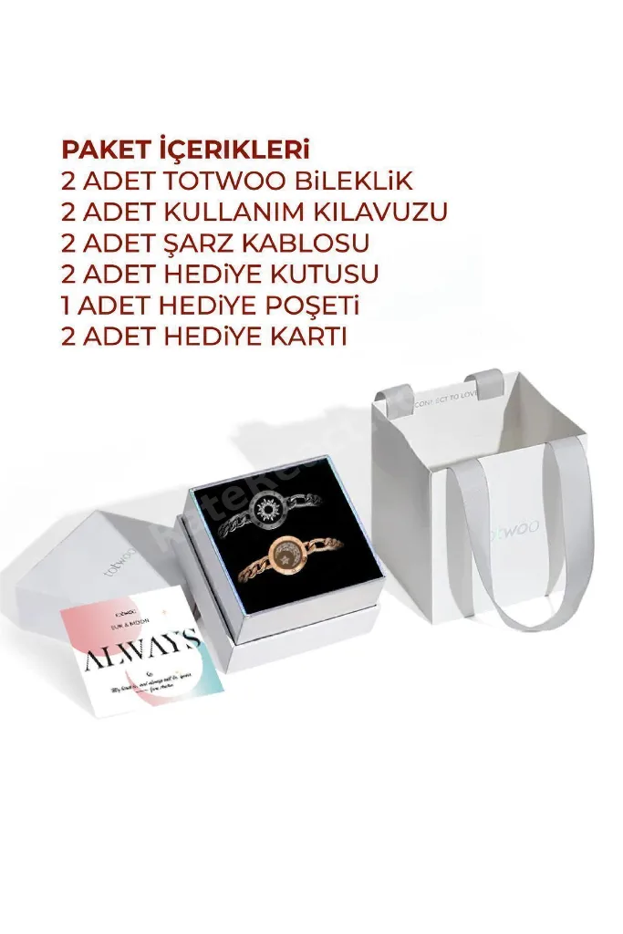 Mesafe Bilekliği - Akıllı Dokunmatik Sevgililer Bilekliği