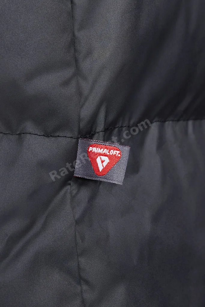 Stormfit Windrunner Primaloft Synthetic Fit Parka Rahat Kalıp Sabit Kapüşonlu Erkek Parka Siya