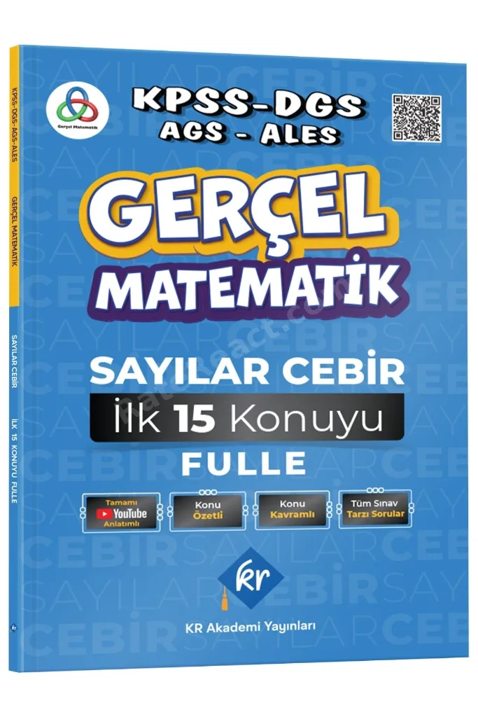Gerçel Matematik KPSS DGS AGS ALES Sayılar Cebir İlk 15 Konuyu Fulle