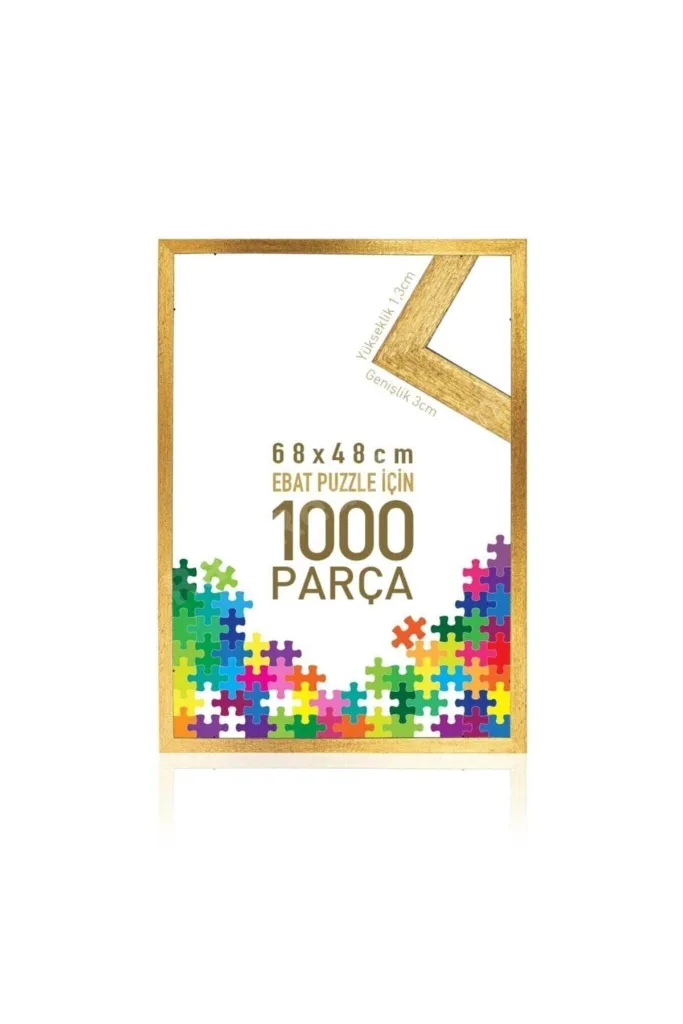 Sar Puzzle&nbsp;puzzle Ve Yapboz Çerçevesi 1000 Parça Için Ebat 68cmx48cm Altın Sarısı (gold)