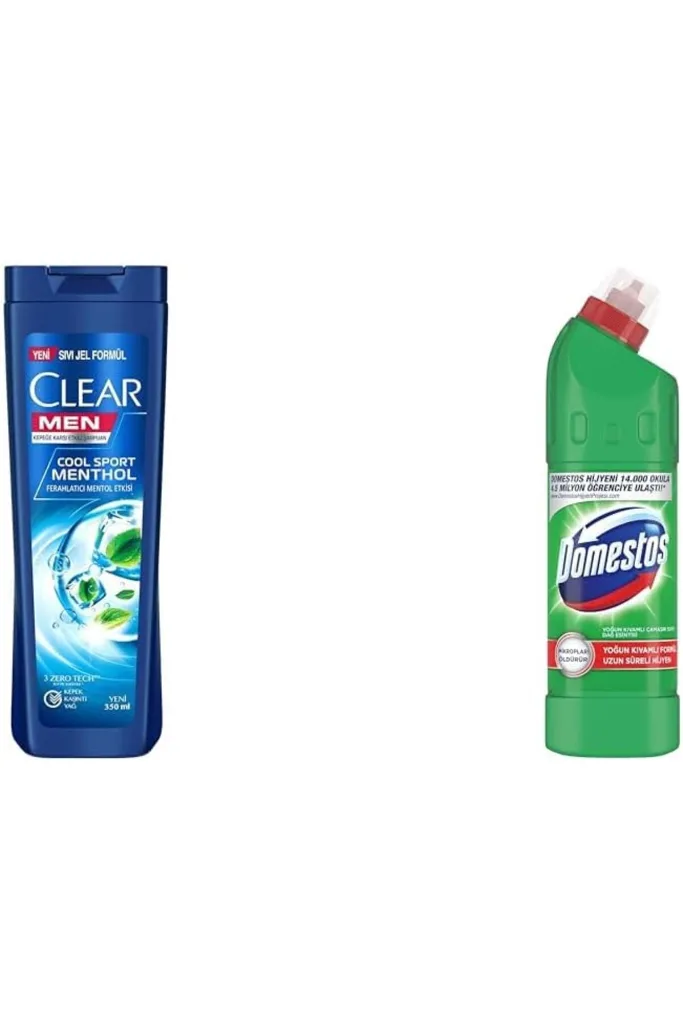 TTKTEKNOLOJİ Clear Men Kepeğe Karşı Etkili Şampuan Sport Menthol Ferahlatıcı Mentol Etkisi 350 ml(1)