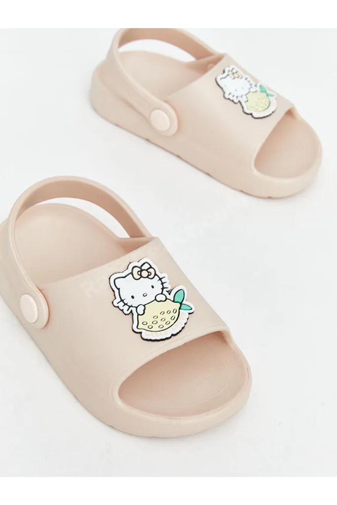 GÜLİS GİYİM'DEN Pembe Hello Kitty Baskılı Kız Çocuk Terlik