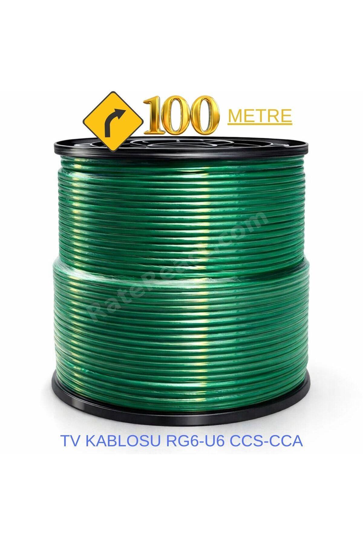 100 METRE RG6-U6 TV Kablosu – Yüksek Kaliteli Anten & Uydu Kablosu