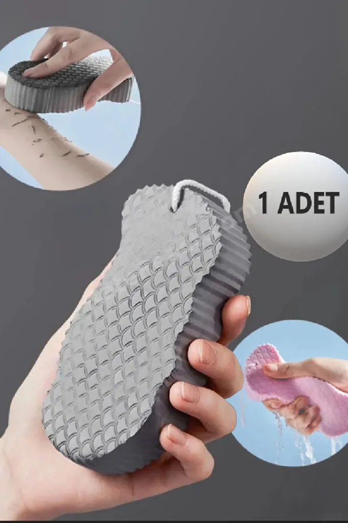 Vücut Cilt Temizleyici Sihirli Vücut Ölü Deri Sökücü Banyo Duş Süngeri Masaj Peeling Fırçası Süngeri