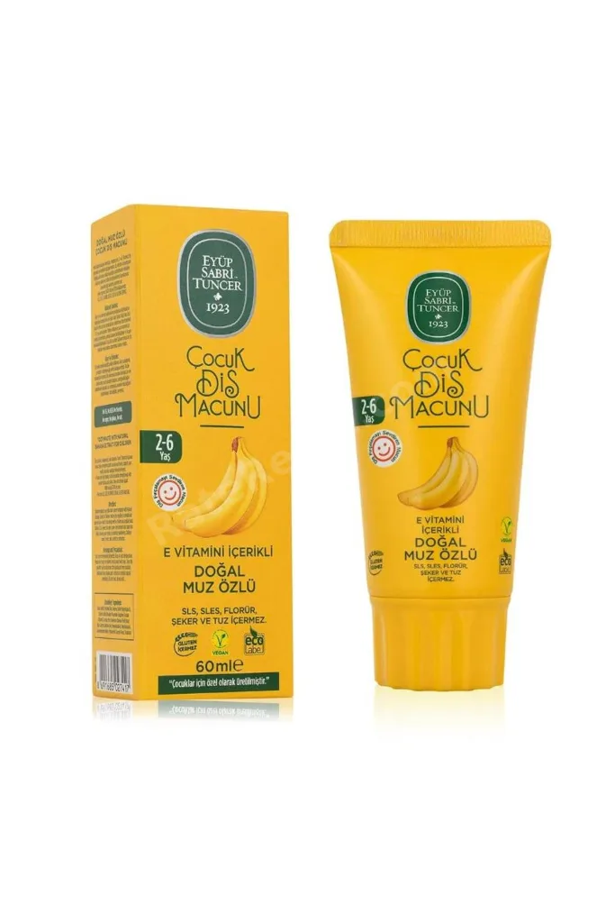 Doğal 5 Adet Muz Özlü Diş Macunu 60 ml, Rosie Hediye