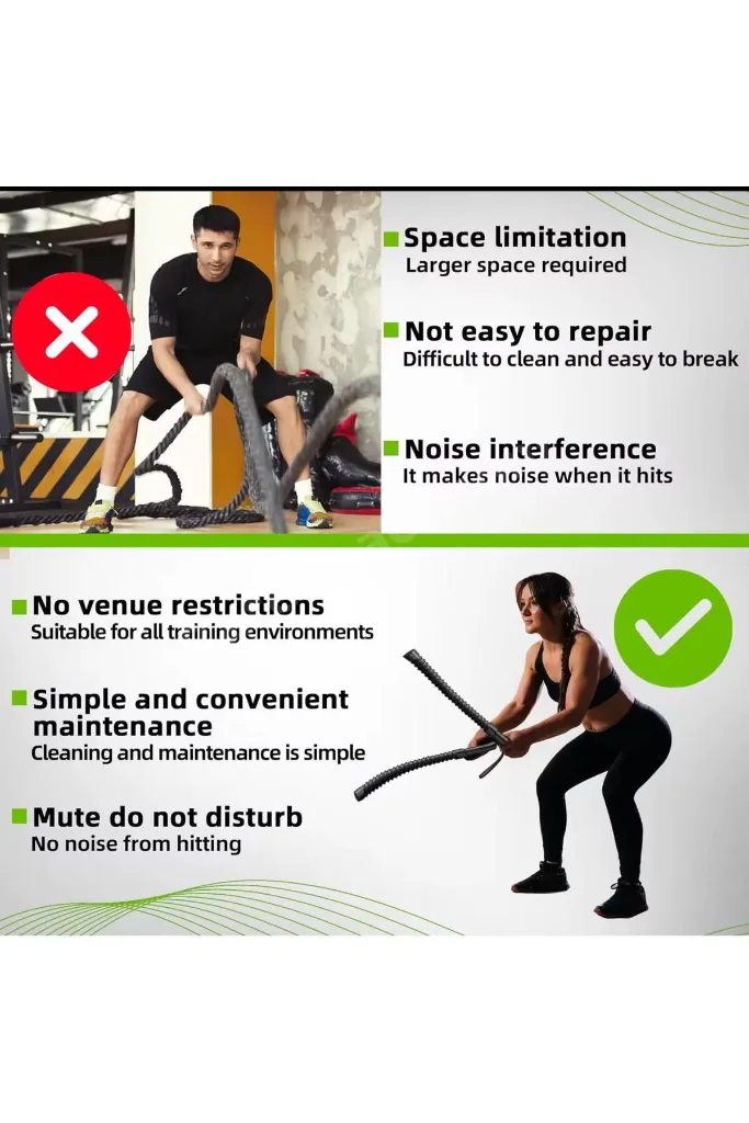 2’li Wave Stick Kardiyo ve Tüm Vücut Antrenman Çubuğu