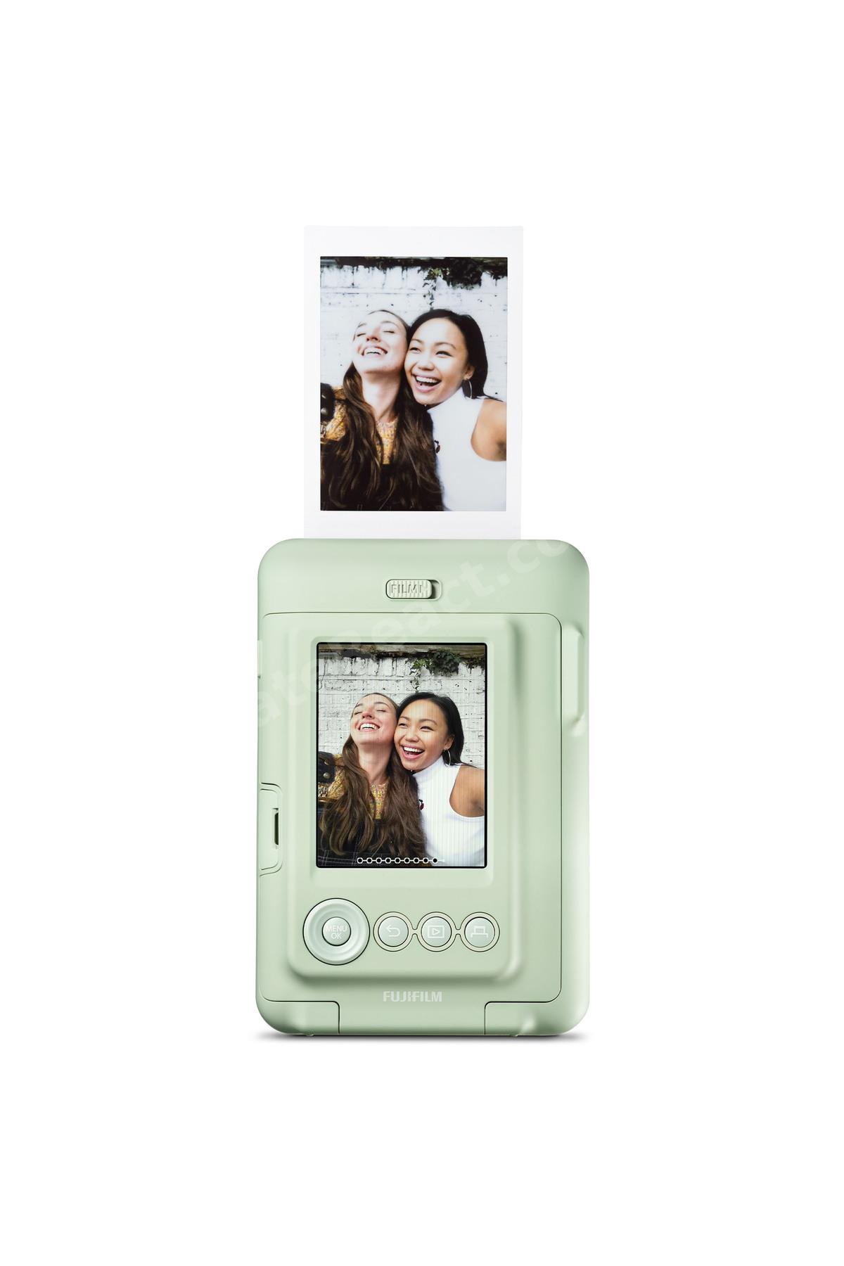 Instax Mini LiPlay Hybrid Matcha Green Fotoğraf Makinesi 20'li Film Çantalı Set