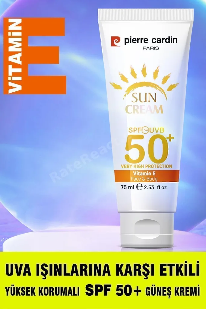 SPF 50 Leke Karşıtı Yüksek Koruyucu Yüz Güneş Kremi 75 ML Normal Ve Kuru Ciltler İçin