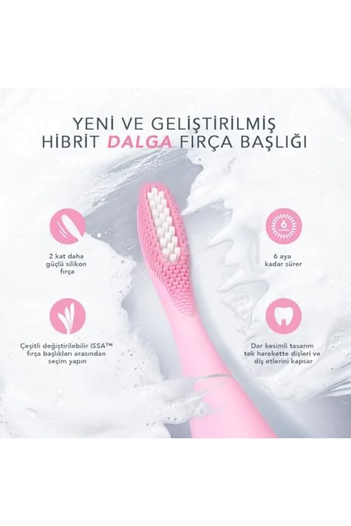 TTKTEKNOLOJİ FOREO Total Care ISSA 3 Seti - Ultra-Hijyenik 4’ü 1 Arada Silikon Sonik Elektrikli Diş