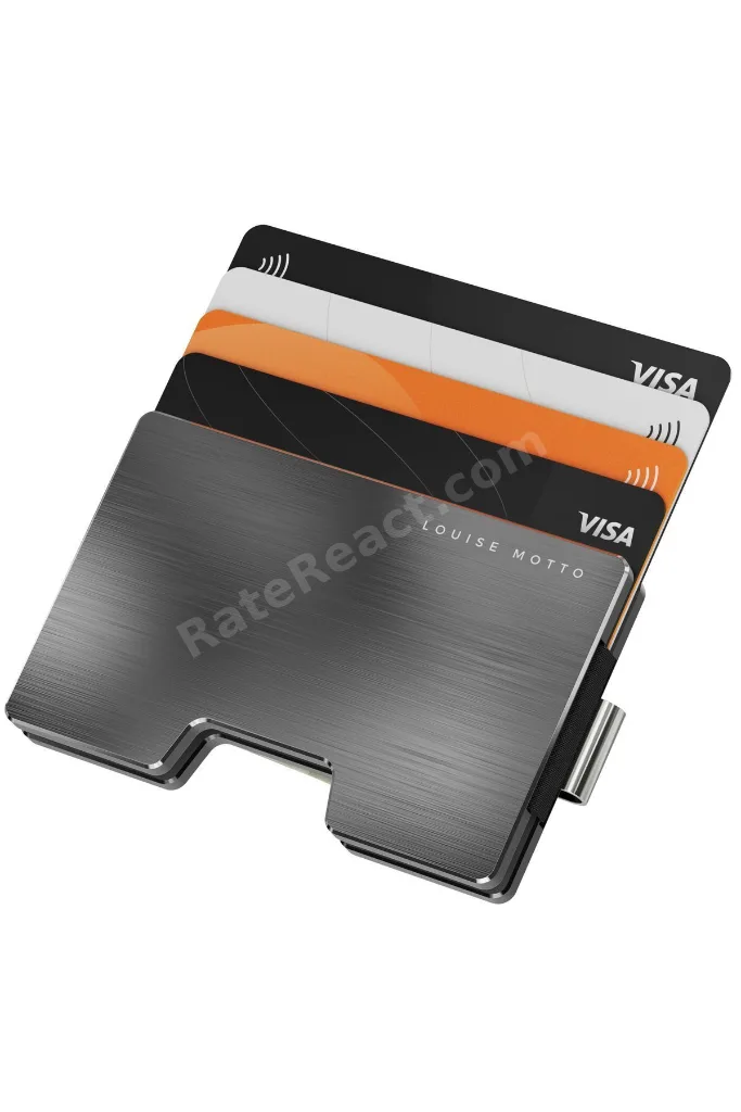 Cardx - Detroit - Yeni Nesil Minimalist Cüzdan & Kartlık - Rfid, Çıkarılabilir Klips Unisex(GRİ)