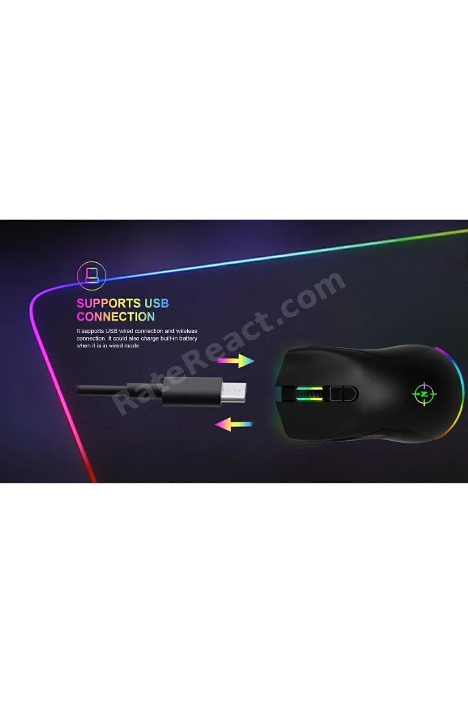 Game Over PRO WL 24.000 DPI 750 IPS 75G RGB Kablosuz FPS Gaming Oyuncu Mouse