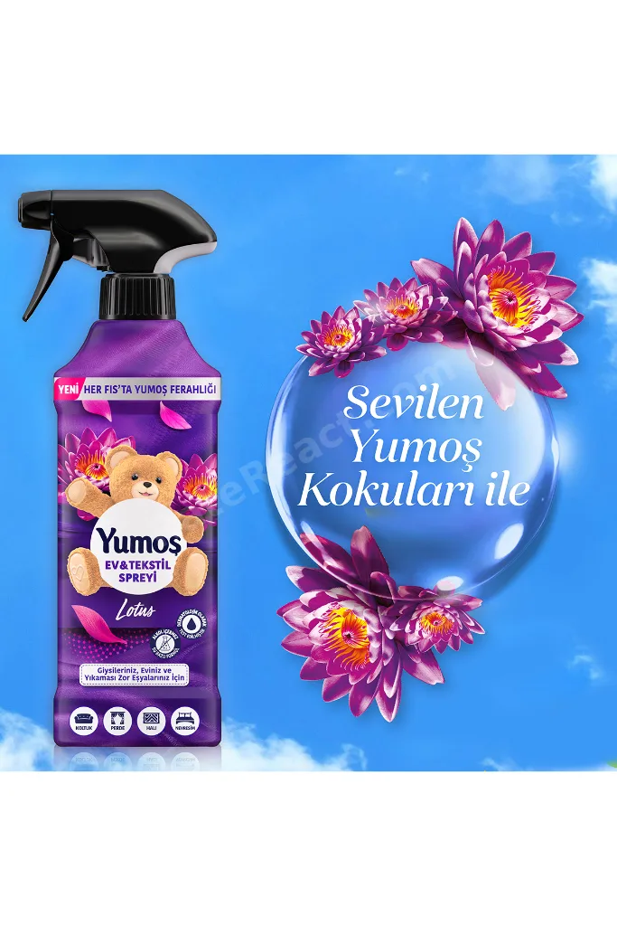 Yumoş Ev veTekstil Spreyi Lotus Yıkanması Zor Eşyalar İçin 450 ml x2