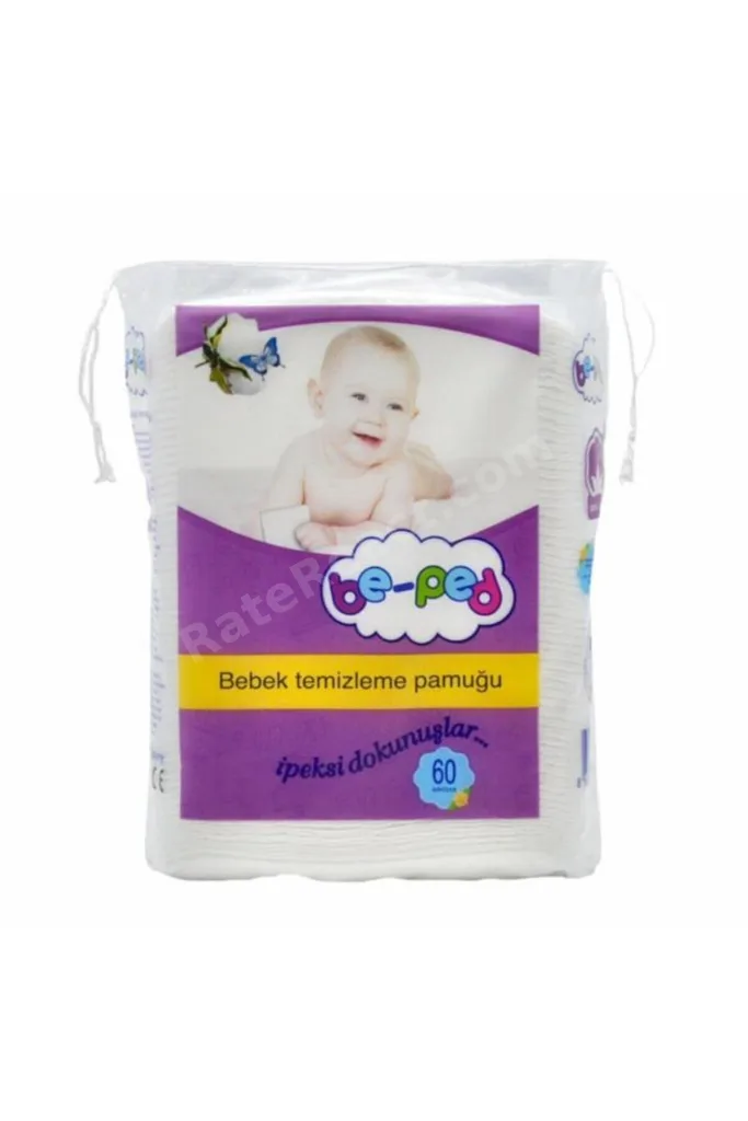 Bebek Temizleme Pamugu Be Ped 60'lı Paket 10'lu