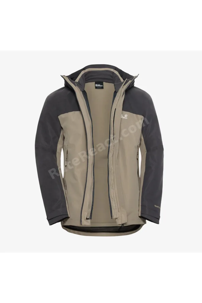Wild Places 3in1 Erkek Krem Outdoor Ceket