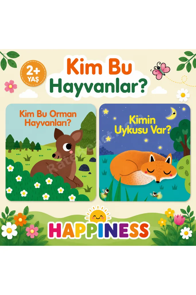 Kim Bu Orman Hayvanları? & Kimin Uykusu Var? 2’li Kitap Seti 2+ Yaş