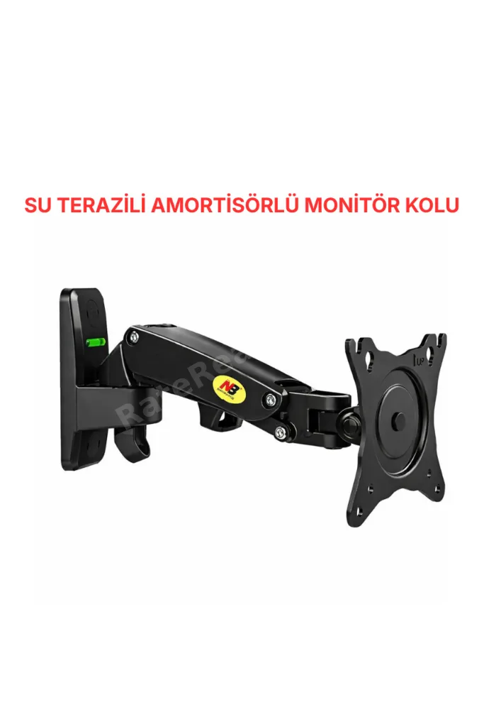 North Bayou Nb F120 Duvar Monitör TV Askı Aparatı Tutucu Kolu Su Terazili 17-27 inç Hareketli