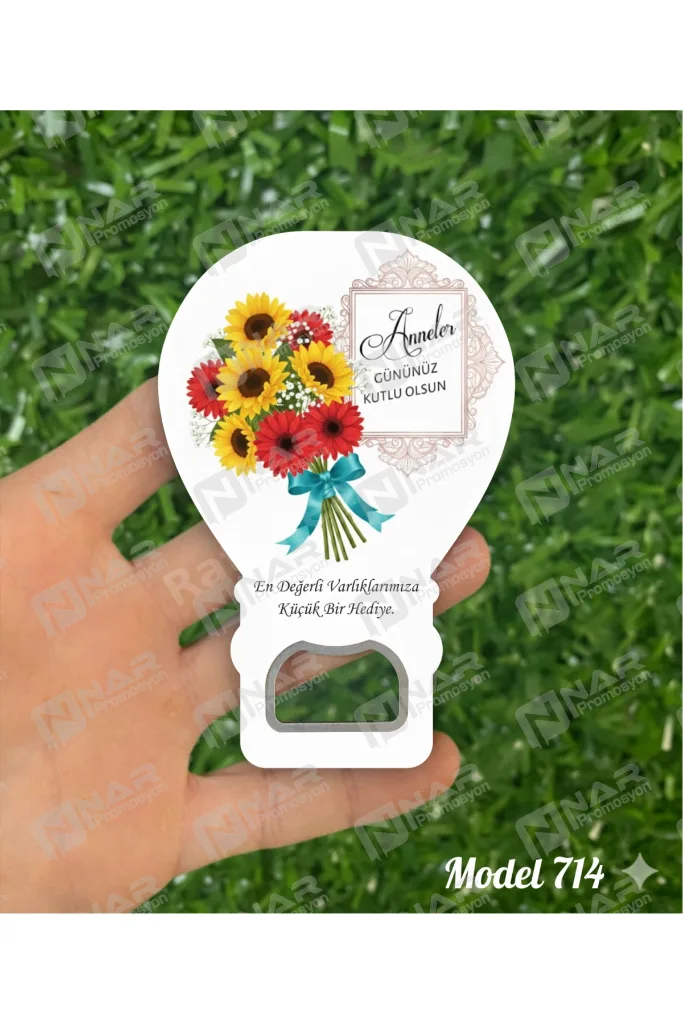 Anneler Gününe Özel 40 Adet Balon Açacak Magnet - Arkası Mıknatıslı - Ambalaj Hediyeli - Nar Pro