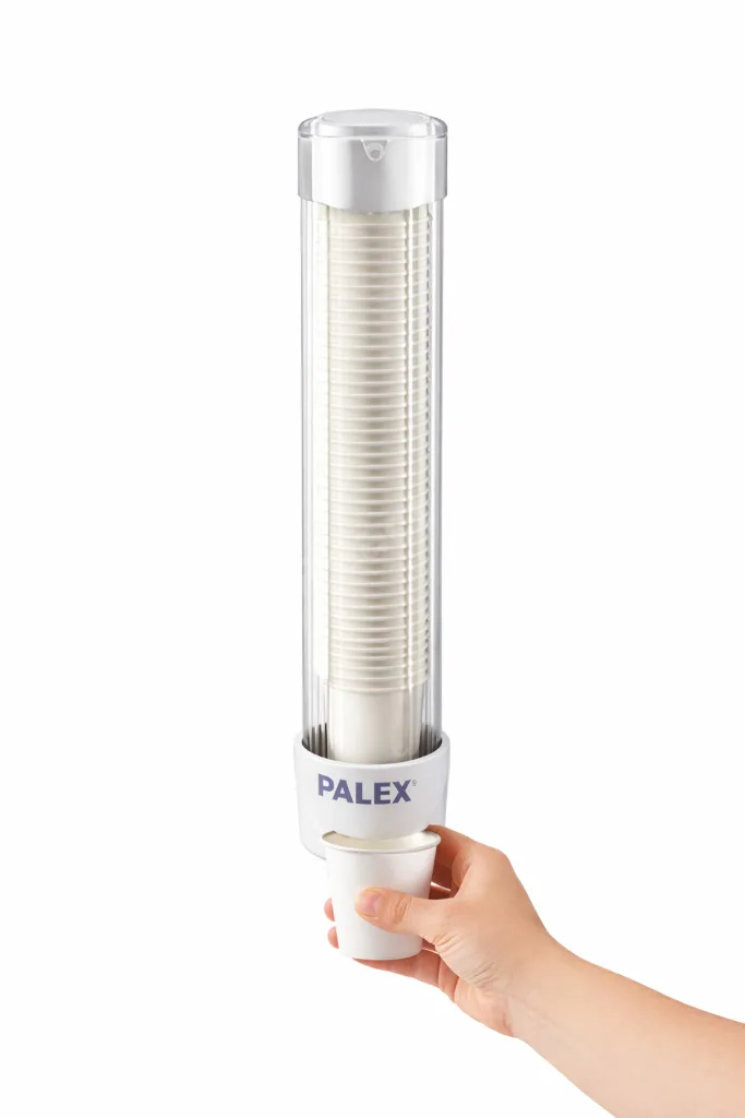 Karton Bardak Dispenseri Vidalı – Beyaz