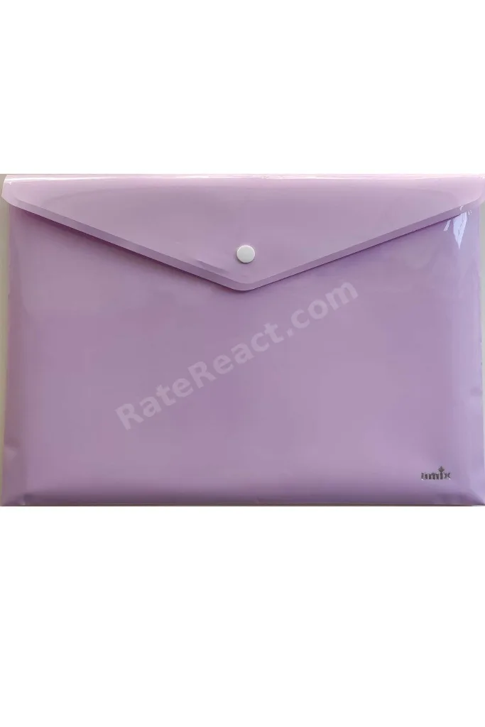 A4 Çıtçıtlı Zarf Dosya 5 Renk Pastel Renkler