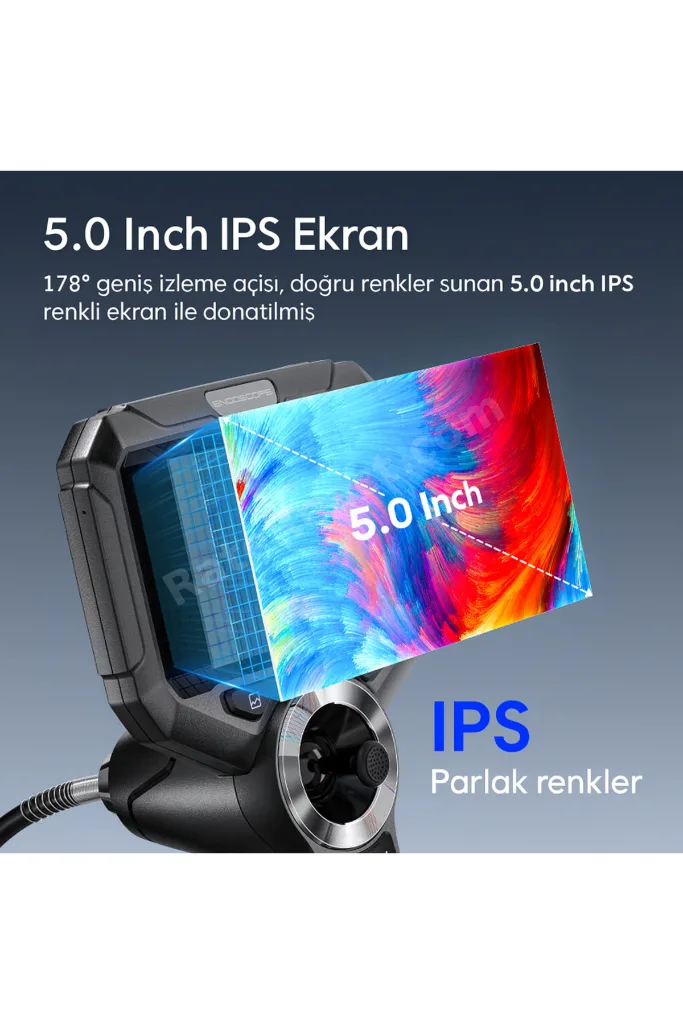 Cobra S50 Endoskop kamera 4 yönlü 720 derece oynar başlıklı 1080p HD kalite