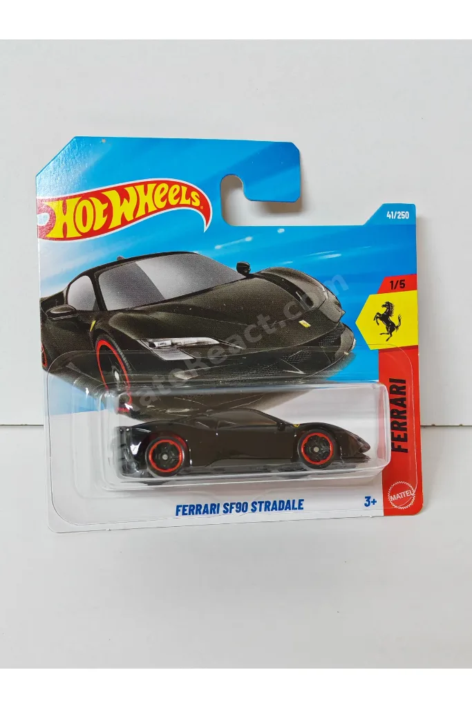 FERRARİ SERİSİ - FERRARİ SF90 STRADALE MODEL ARABA (KORUMA KABI İLE BİRLİKTE)