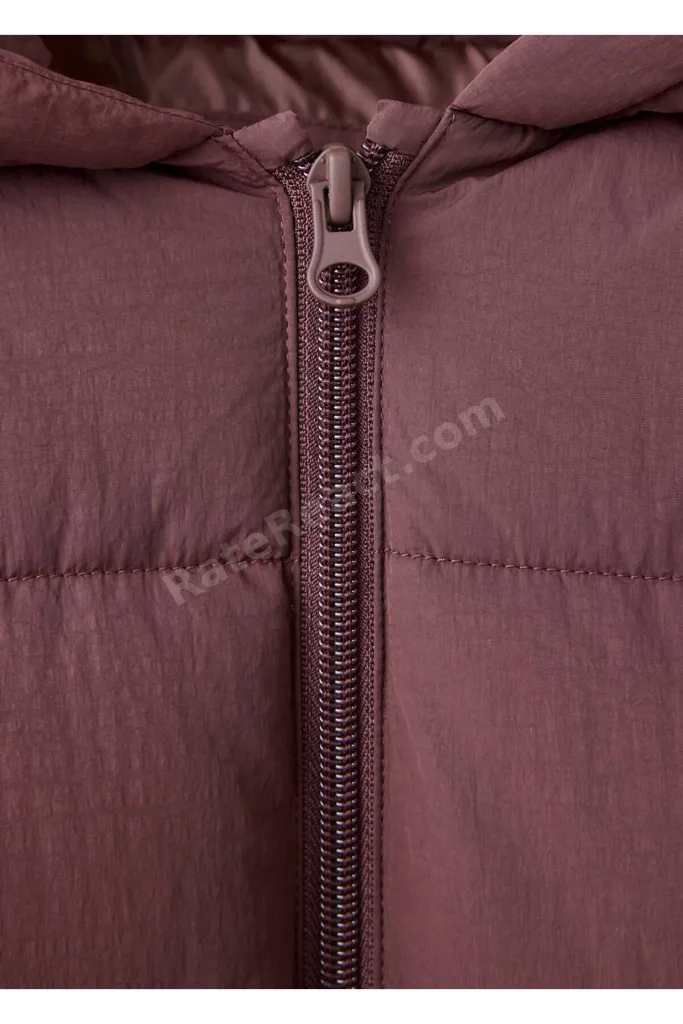 Kapüşonlu kapitone anorak