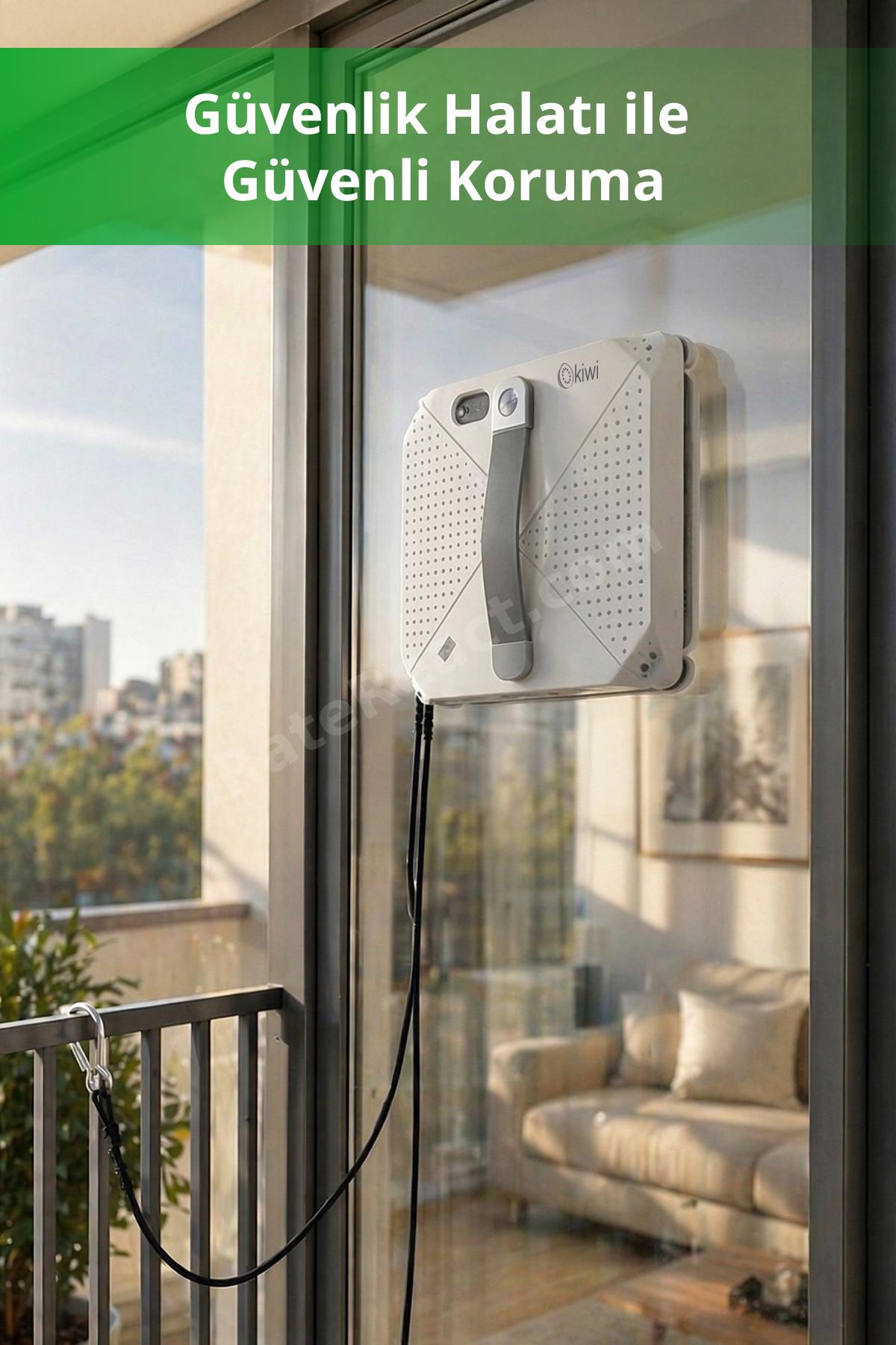 KWC-7140 Pencere Temizleme Robotu | 3500Pa Emiş & 3 Mod & Su Hazneli
