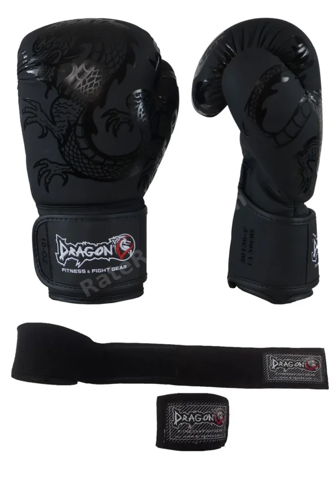 La Noche Boks Eldiveni Kick Boks Muay Thai Eldiveni ve 3,5 Mt Elite Elastik Bandaj Seti