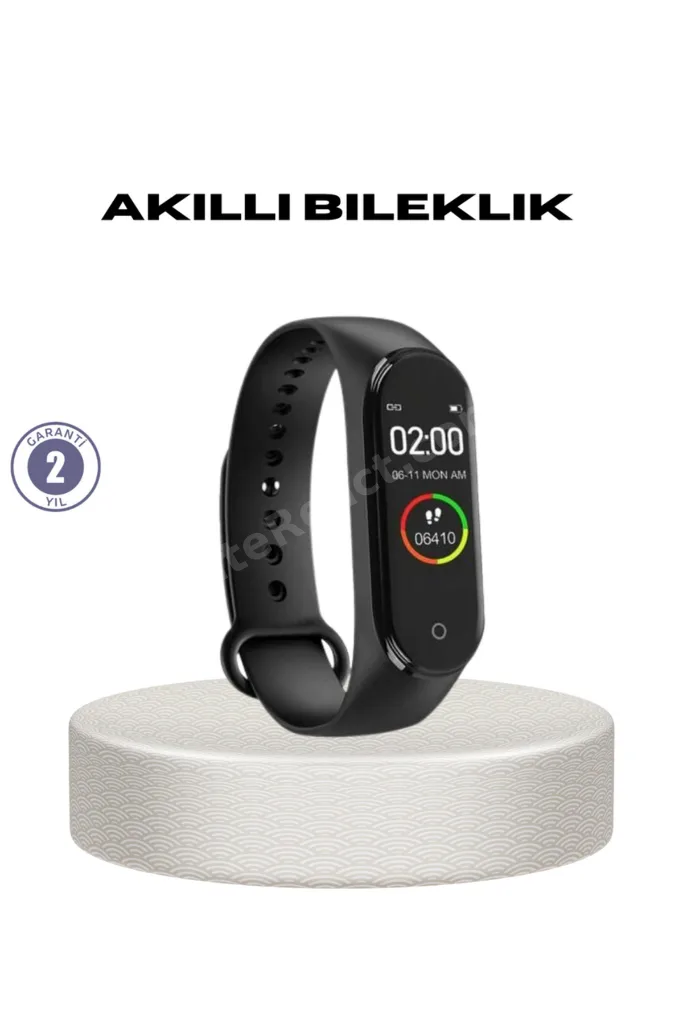 ILKESHOP Akıllı Bileklik 0.96 İnç Ekran Kalp Atışlı Basınçlı IP67 (110910) Suya Dayanıklı