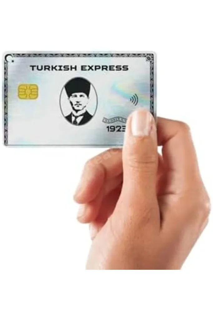 TURKISH EXPRESS Kart Kaplama Hologramlı Kart Etiketi (Yüksek Kaliteli Baskı) revif 827927