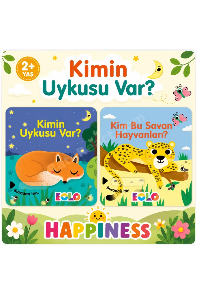 Kimin Uykusu Var? & Kim Bu Savan Hayvanları? 2’li Kitap Seti 2+ Yaş