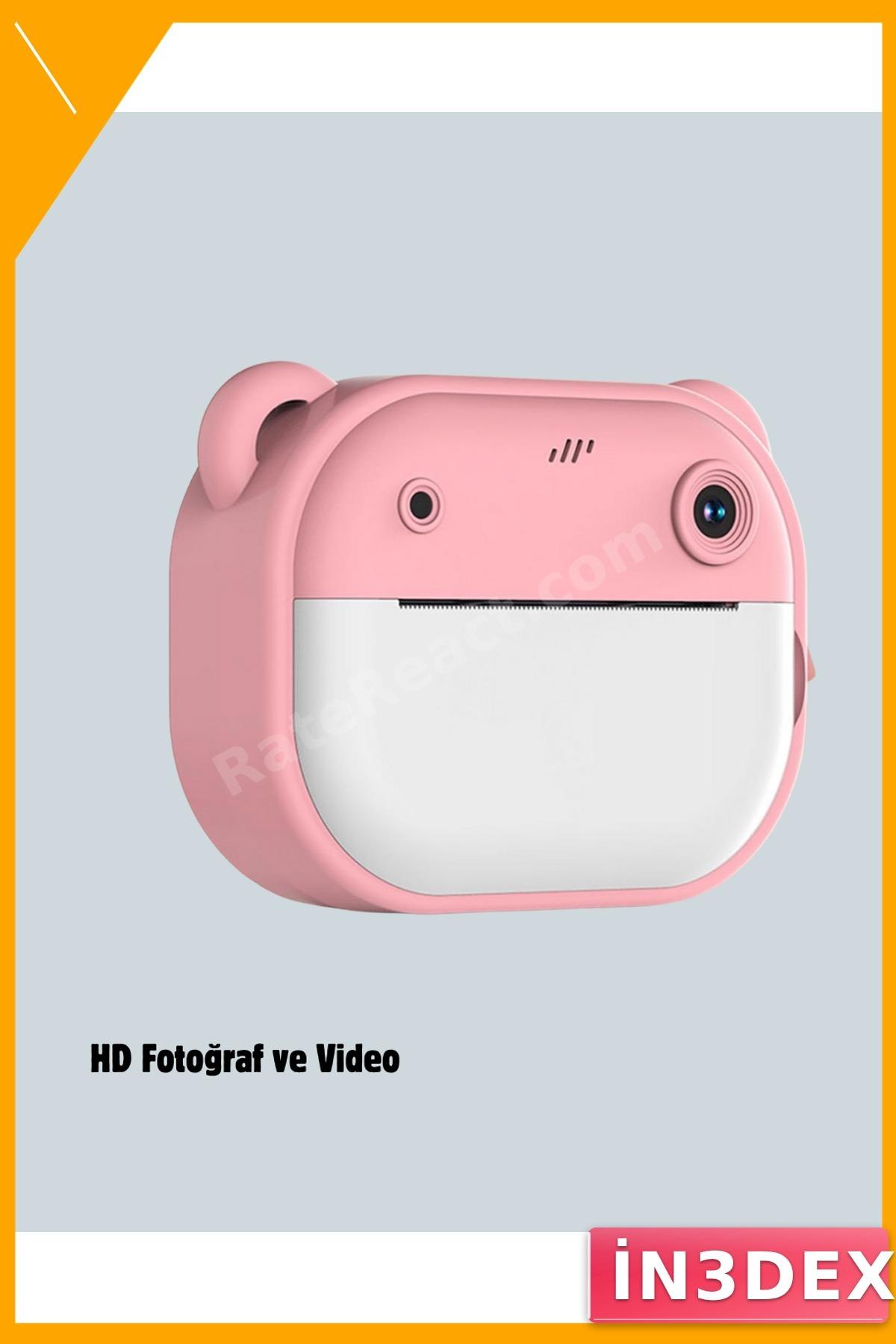 HD Çift Lensli Şipşak Kamera 24MP 32GB Termal Baskılı