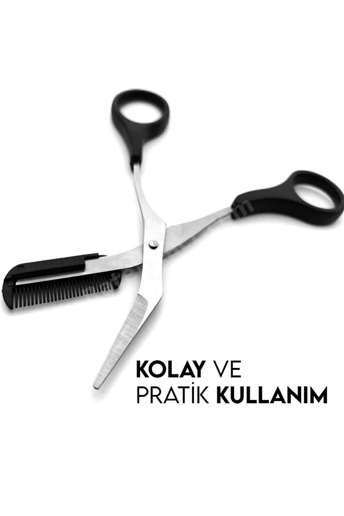 Taraklı Kaş Makası Siyah Renk