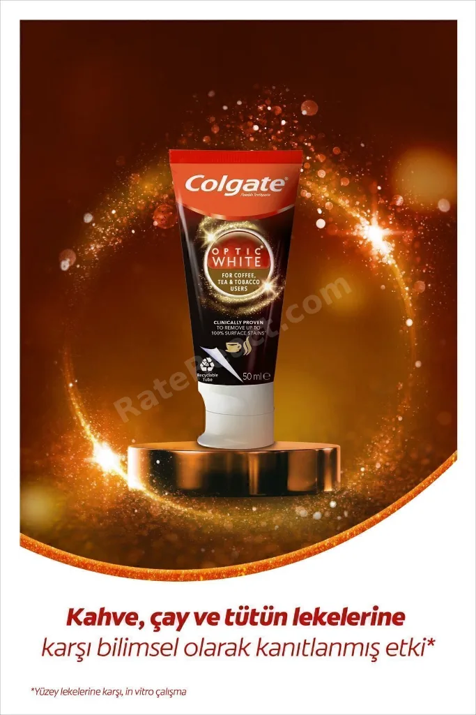 Diş Macunu Optic White Kahve, Çay ve Tütün Kullananlar için 50ml