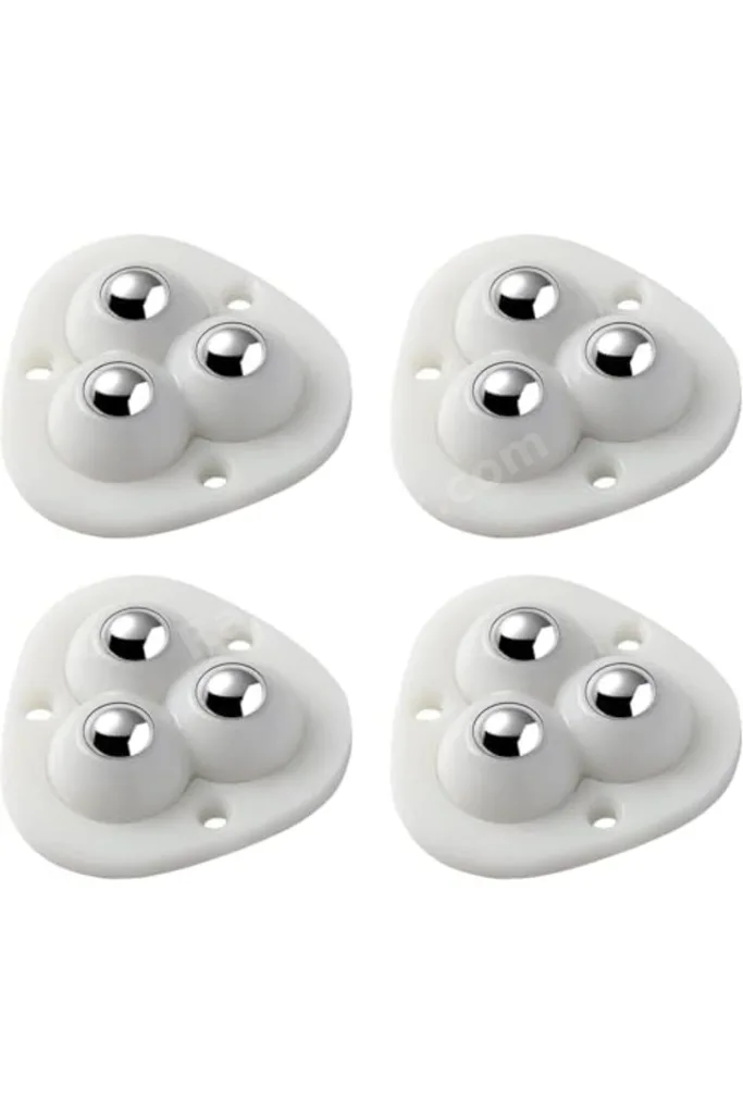 Yapışkanlı Mobilya Tekeri, Çok Amaçlı Eşya Tekeri, Beyaz, 4,5 cm, 4 Adet 1268290
