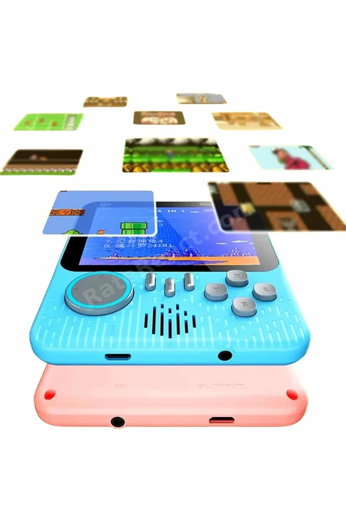 KRM 3.5 İnç Mini Atari Taşınabilir Oyun Konsolu 666 Adet Retro Oyun KRM