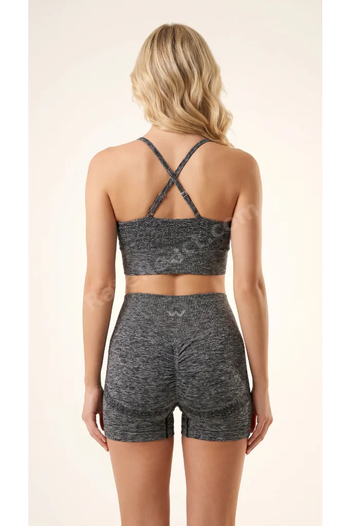PAW Luna Shorts | Seamless Toparlayıcı Yüksek Bel Kadın Spor Şort (Büzgülü Spor Şort, Fitness&GYM)