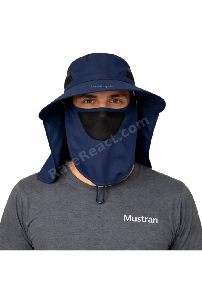 UV Korumalı Sök Tak Maskeli Unisex Enseli Güneş Şapka Sinek Koruyucu Tarla Balıkçı Kamp Outdoor Plaj