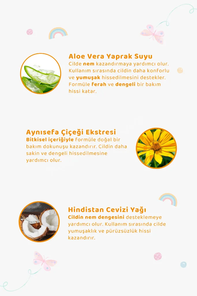 6lı Yedek Dolum - Doğal Çocuk Köpük Sabun 350 ml Muz Kokulu