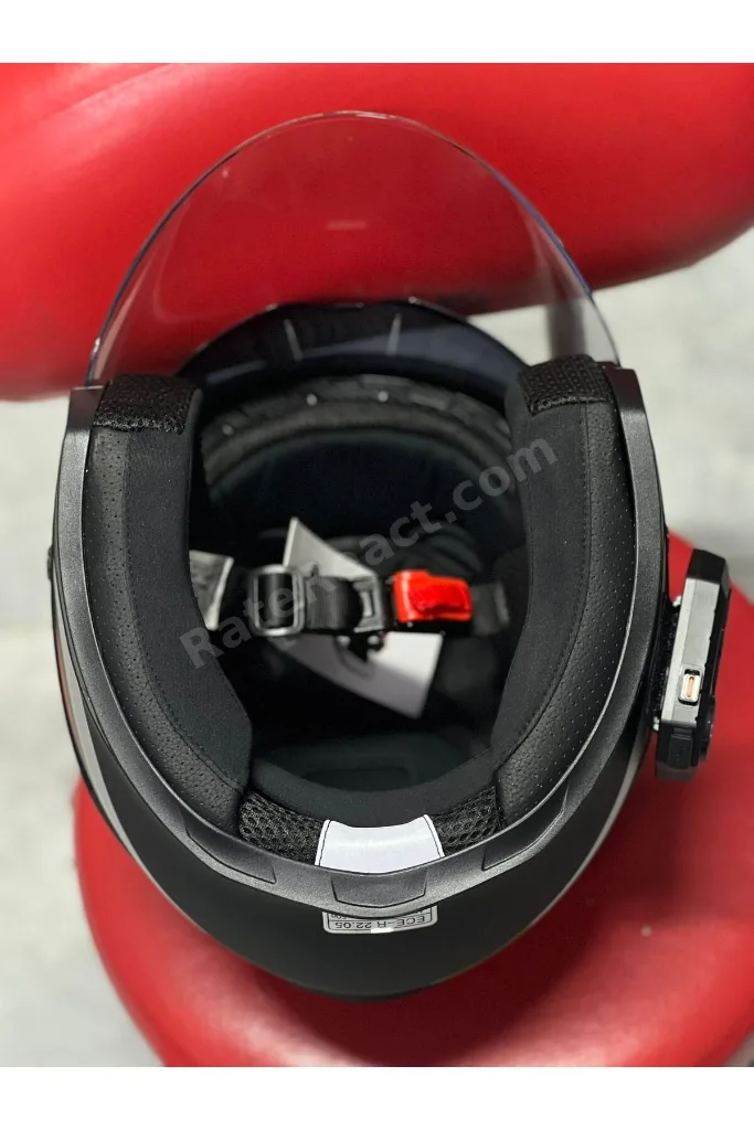 Bluetooth İnterkom Destekli Güneş Gözlüklü Açık Kask - Yazlık Motorcu Kaskı