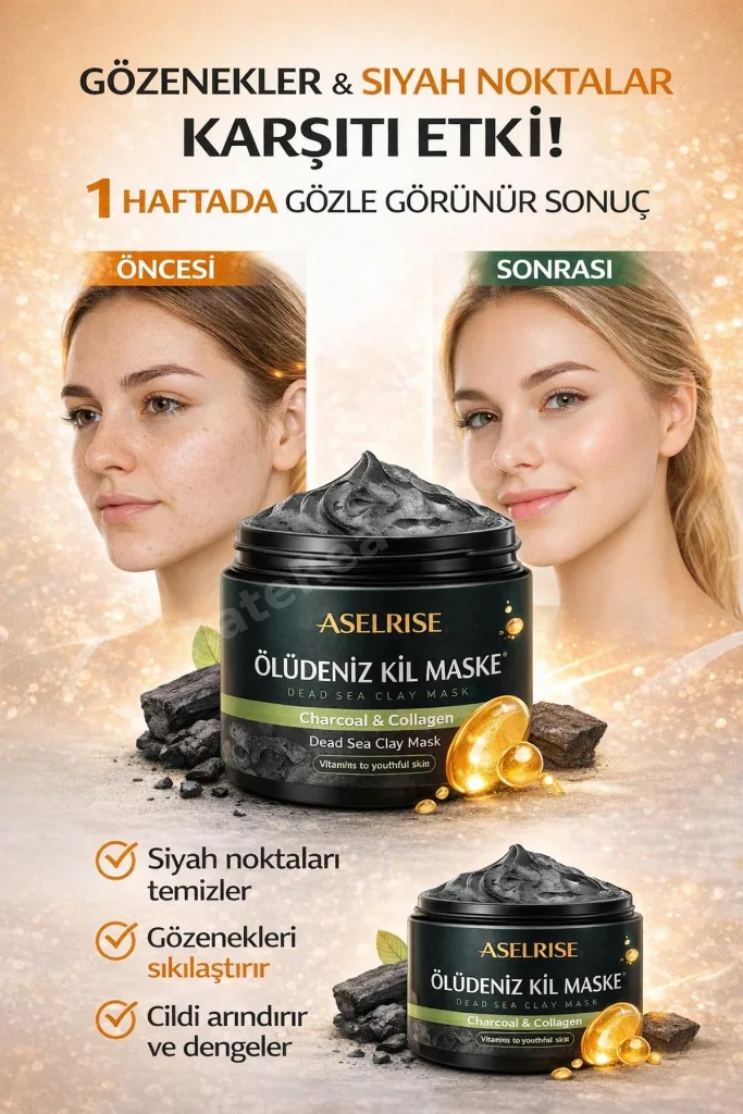Collagen Ölüdeniz Kil Maskesi Leke,giderici Akne Ve Siyah Nokta Giderici Maske 150gr