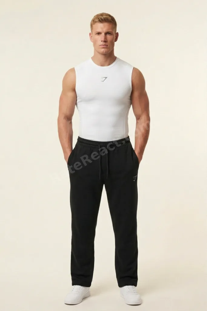 Shark+ Premium Tank Top+ Compression Atlet | Esnek Fit Spor Gym T-Shirt