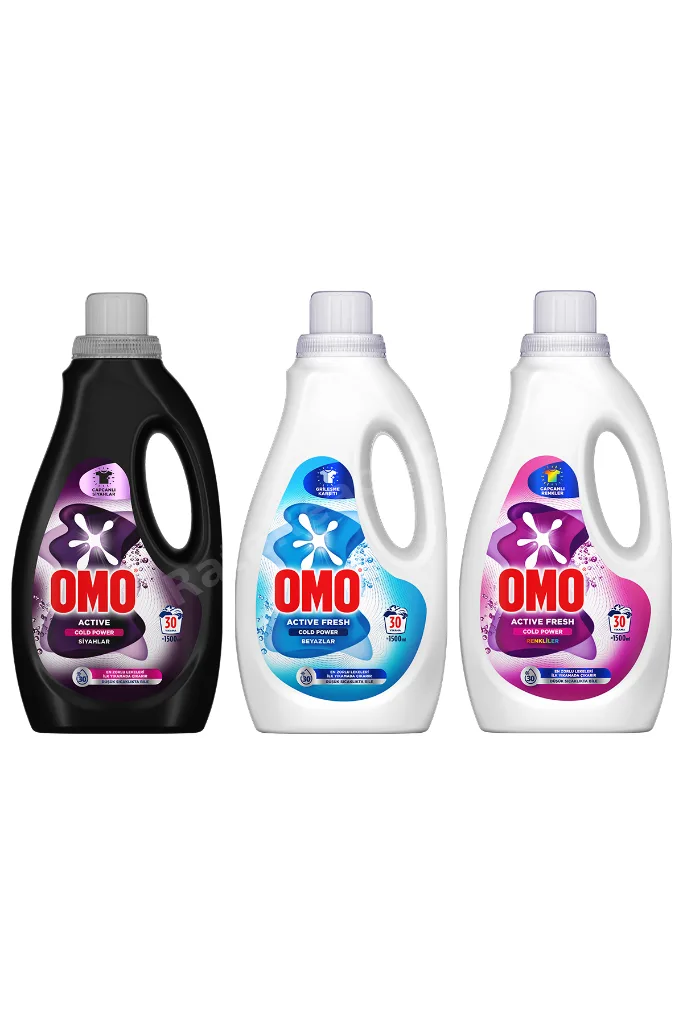 Active Fresh Cold Power Renkliler Sıvı 1500ml x1 Siyahlar 1500ml x1 Beyazlar Sıvı 1500ml x1